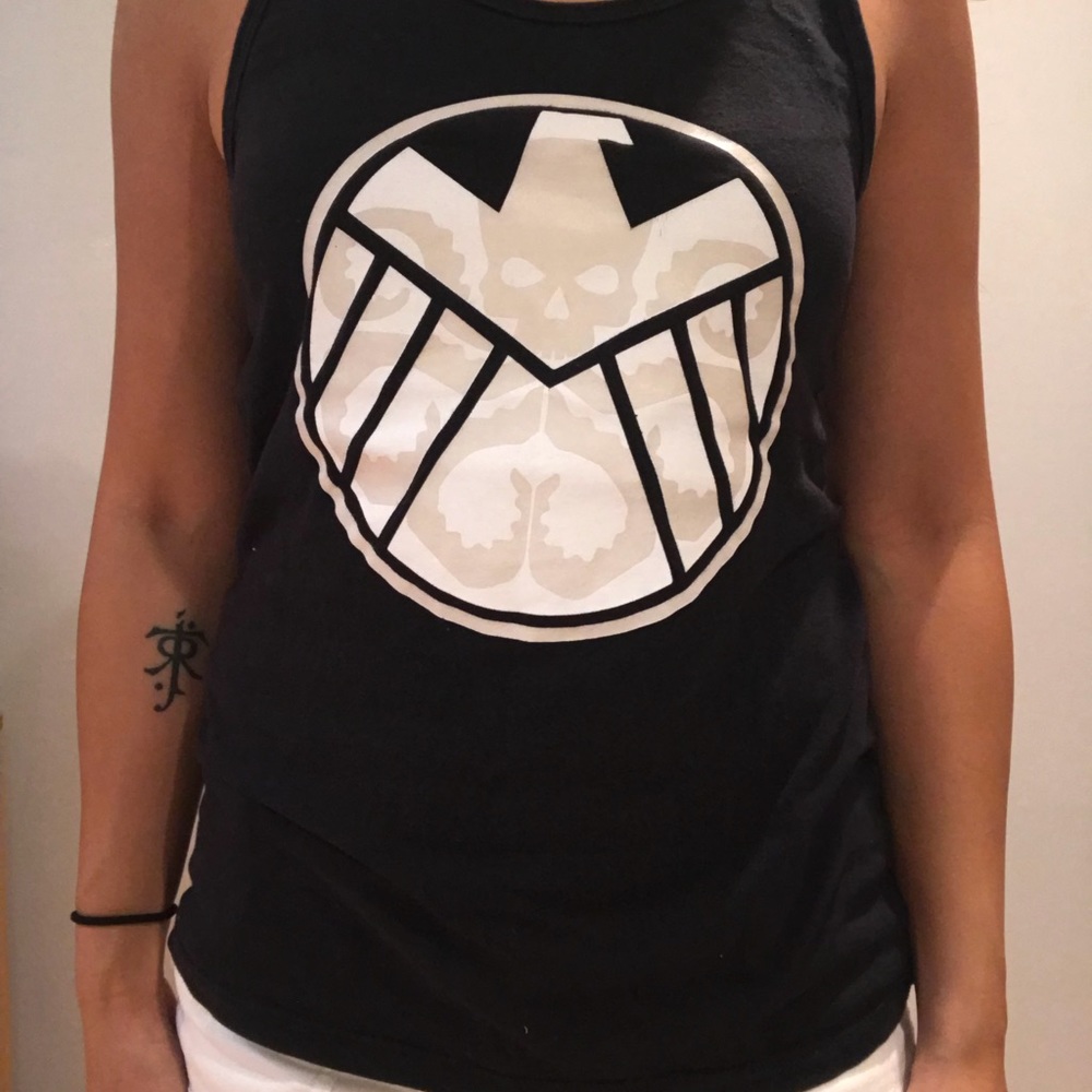 Marvel SHIELD/Hydra glow in the dark tank.